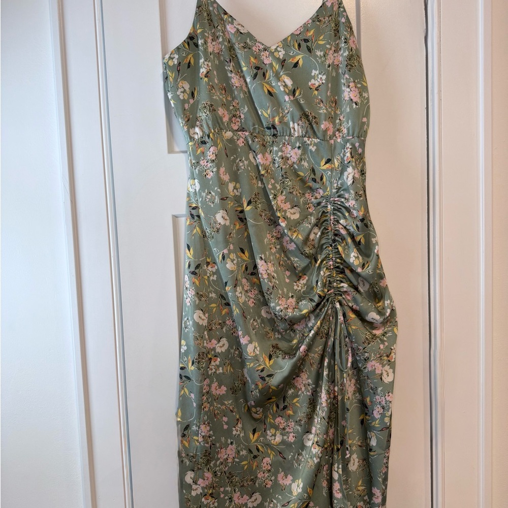 Floral Green Dress